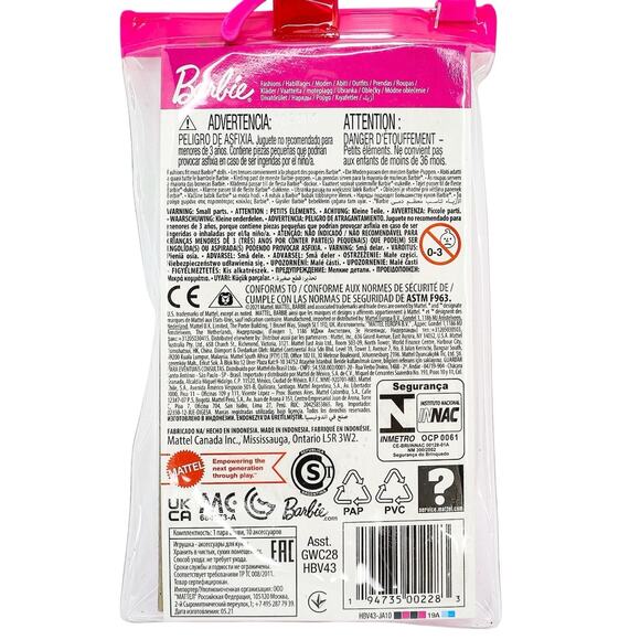 Mattel Barbie Fashion Packs Rainbow Stripes Summer Dress And Accessories - Picture 4 of 4